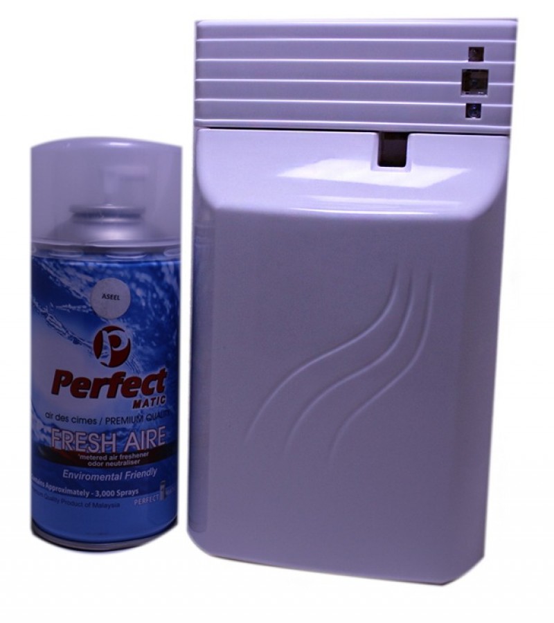 Automatic Air Freshener Dispenser with Free Perfect Matic Fresh Air - 300 ml (Bottle)