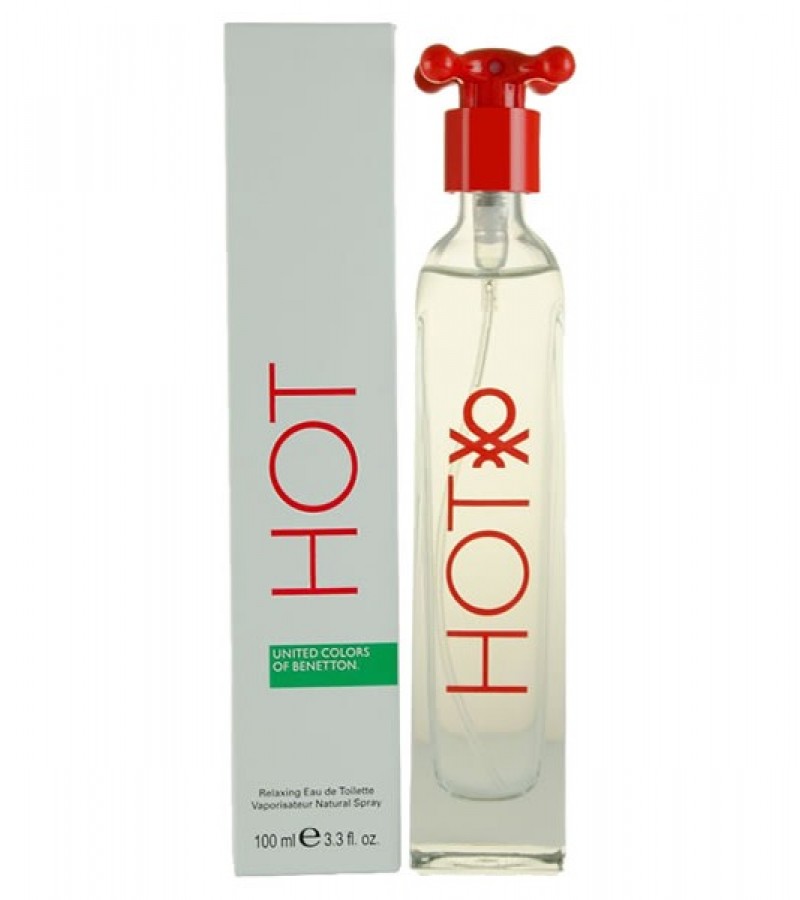 Benetton Hot Perfume For Women - EDT - 100 ml