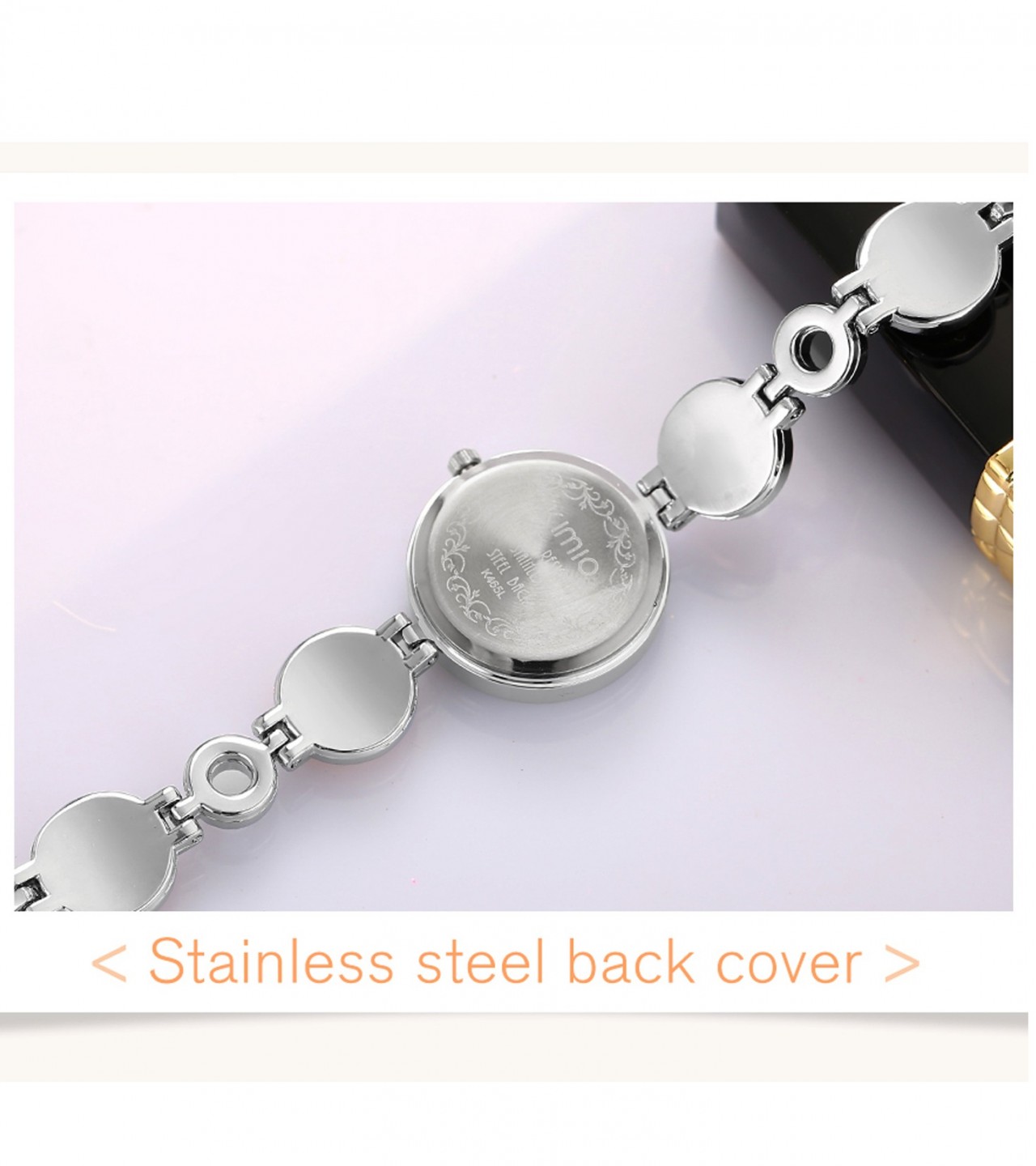Fashion Crystal Stone Bracelet Watch For Women / Girls - Purple