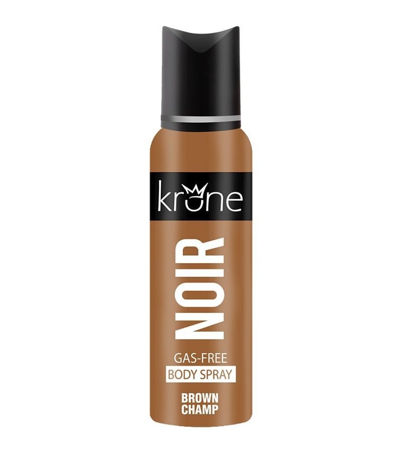 Krone Noir Brown Champ Gas Free Body Spray For Unisex - 120 ml