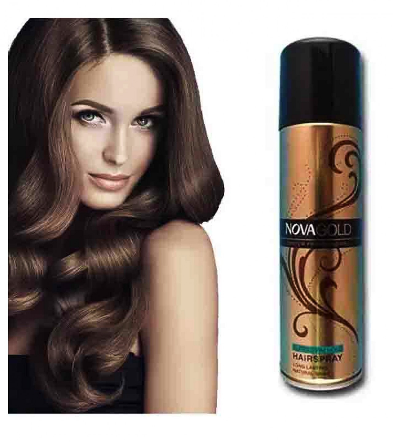Nova Gold Hair Spray For Unisex - 400 ml