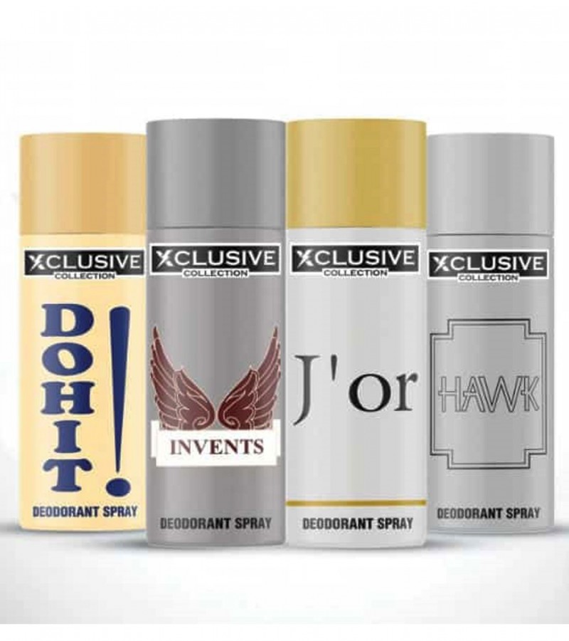 Pack of 6 - Xclusive Multi-color Body Spray Deodorant For Unisex – 200 ml (Each)